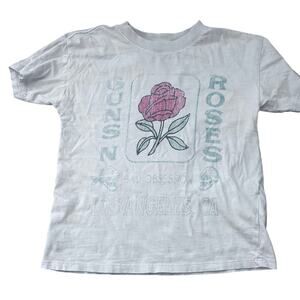 Girls Gun n' Roses Collab Band Tee Size 5 - Cute & Stylish!